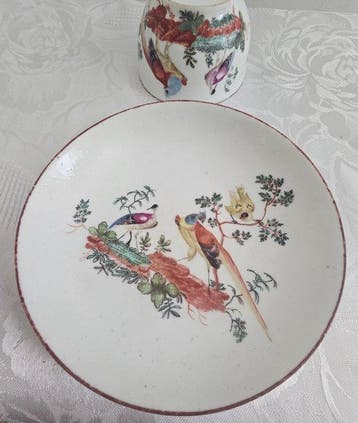 Doorniks porselein/ Porcelaine the tournai - Tasse et, Antiek en Kunst