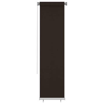 vidaXL Rolgordijn voor buiten 65(B)x230(H) cm HDPE bruin, Verzenden, Nieuw