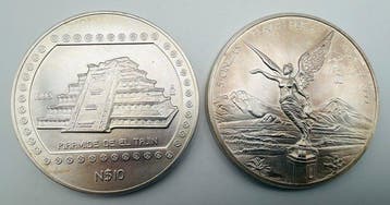Mexico. 1993/1996, Liibertad/Piramide di El Tajín, 2 x 5 Oz