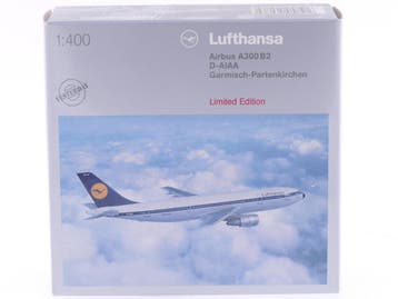 Schaal 1:400 Herpa 560764 Lufthansa Airbus A300 B2 Garmi..., Ophalen of Verzenden, Zo goed als nieuw