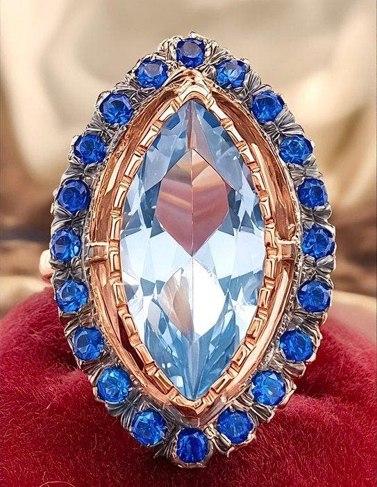 Sans prix de réserve - Bague - 9 carats Or rose, Argent, Bijoux, Sacs & Beauté, Bagues