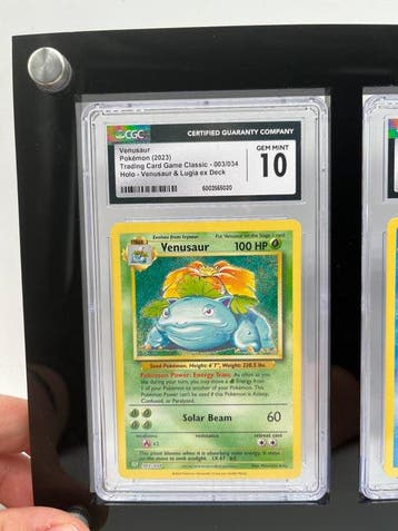Pokémon - 3 Graded card - Venusaur, Blastoise, Charizard, Hobby en Vrije tijd, Verzamelkaartspellen | Pokémon, Nieuw