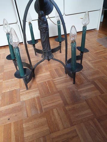 Lustre - Fer forgé, Fonte - Lustres néogothiques