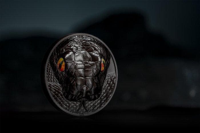 Palau. 10 Dollars 2022 Python Hunters By Night, 2 Oz (.999), Timbres & Monnaies, Monnaies | Europe | Monnaies non-euro