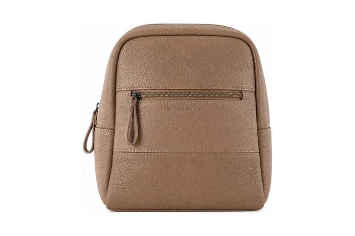 Tom Tailor Rugzak Beige, Handtassen en Accessoires, Tassen | Rugtassen, 25 tot 40 cm, Zo goed als nieuw, 30 tot 45 cm, Verzenden