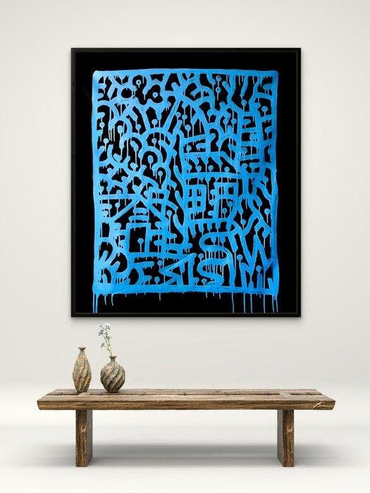 Nuno Barbedo (1983) - Blue nights (XL Size Painting), Antiek en Kunst, Kunst | Schilderijen | Modern