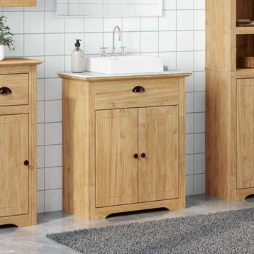 vidaXL Badkamerkast BODO Honing bruin 70 x 35 x 80 cm, Verzenden, Nieuw