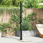 vidaXL Buiten Zonne-douche Zwart 217 cm PVC en Aluminium, Verzenden, Nieuw