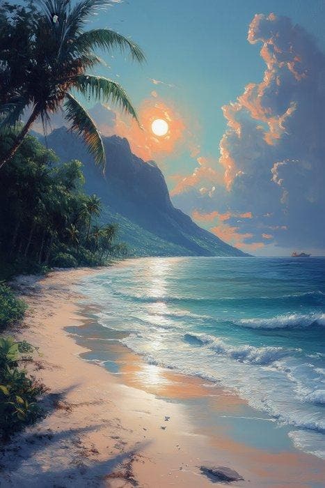 CoCo - Tropical Sunset - XXL, Antiek en Kunst, Kunst | Designobjecten