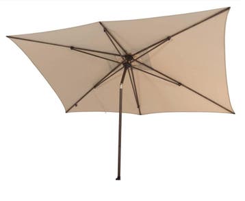 4 Seasons Outdoor Azzurro parasol met Wengé frame en Beach, Tuin en Terras, Nieuw
