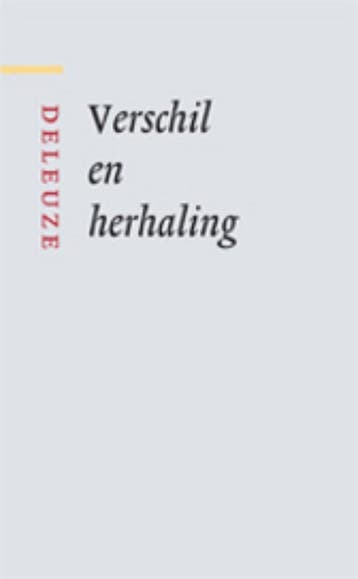 Verschil En Herhaling | G. Deleuze | Nieuw, Verzenden, Nieuw, G. Deleuze