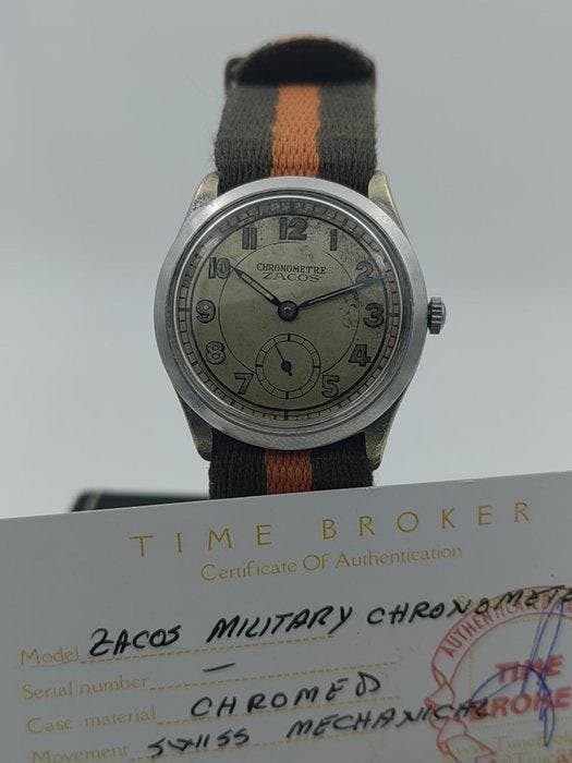 ZACOS - Military Chronometre - Sans prix de réserve - Homme, Bijoux, Sacs & Beauté, Montres | Hommes