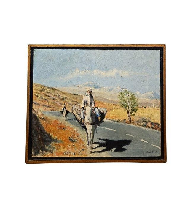 Orientalist School (XIX-XX) - The Traveller And His Shadow, Antiquités & Art, Art | Peinture | Classique