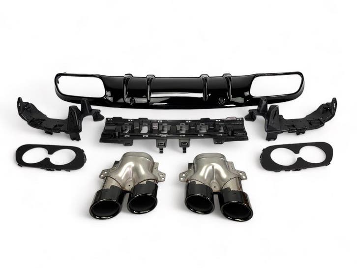 Geschikt voor Mercedes C205 A205 C-Klasse diffuser + uitlaat, Auto diversen, Auto-accessoires, Verzenden