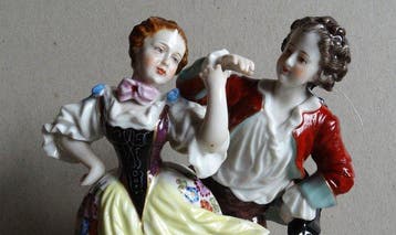 Volkstedt - Beeldje - XIX Centhury - Porselein