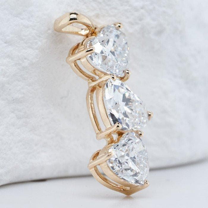 Zonder minimumprijs - Hanger - 14 karaat Geel goud - 2.25ct., Handtassen en Accessoires, Antieke sieraden