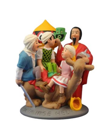 Suske en Wiske Beeldje De Tartaarse Helm 20 cm, Ophalen of Verzenden