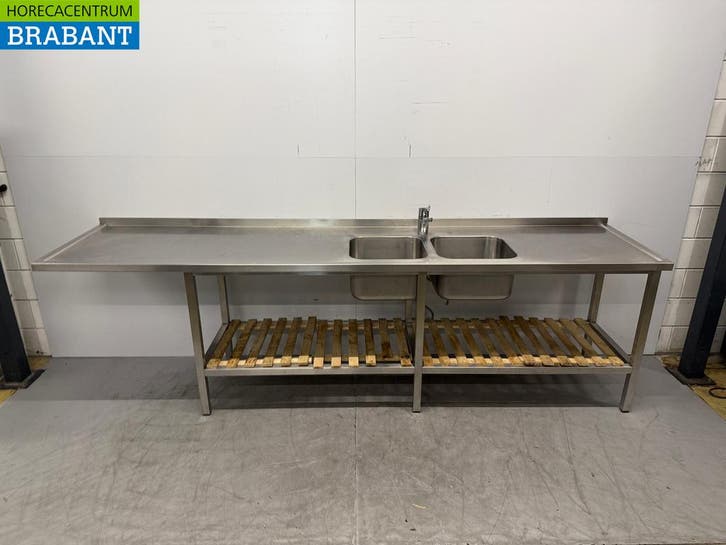 Table de rinçage en acier inoxydable Double évier et robinet, Zakelijke goederen, Horeca | Overige, Verzenden