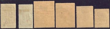 Mongolie - 6 belles et rares valeurs dont celle de 1 $ -