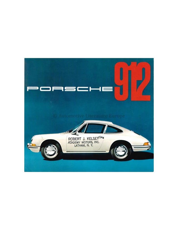 1965 PORSCHE 912 BROCHURE ENGELS (USA), Livres, Autos | Brochures & Magazines, Enlèvement ou Envoi