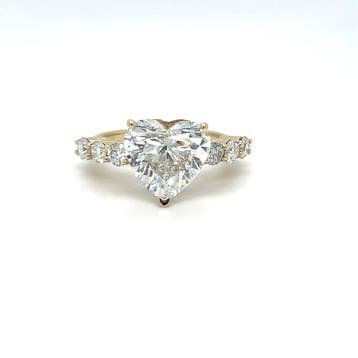 Ring - 18 karaat Geel goud - 5.06ct. tw. Diamant (Lab-grown)