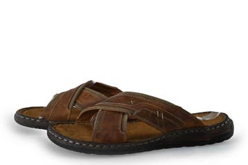 Nelson Slippers in maat 44 Bruin, Kleding | Heren, Schoenen, Slippers, Bruin, Verzenden, Gedragen