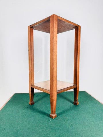 Standaard - Houten displaystand met twee lagen en taps