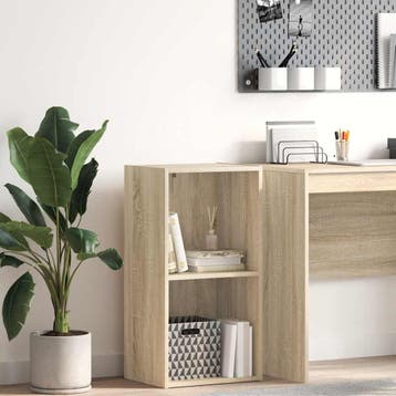 vidaXL Boekenkast met 2 schappen 40x30x76,5 cm bewerkt hout, Verzenden, Nieuw