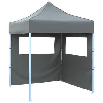 vidaXL Partytent met 2 zijwanden inklapbaar 2x2 m staal, Tuin en Terras, Partytenten, Verzenden, Nieuw