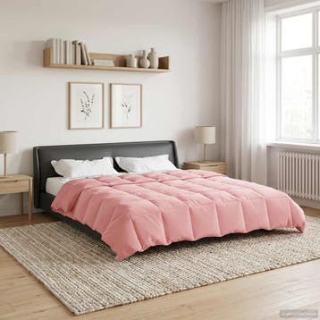 vidaXL Volledig Jaar Dekbed 200 x 220 cm 4 seizoenen Roze, Verzenden