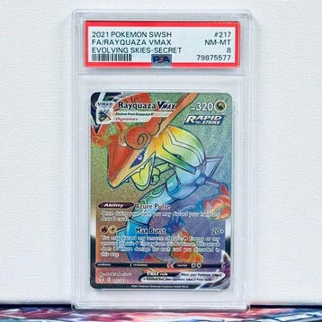 Pokémon Graded card - FA/RAYQUAZA VMAX #217 - Pokémon - PSA
