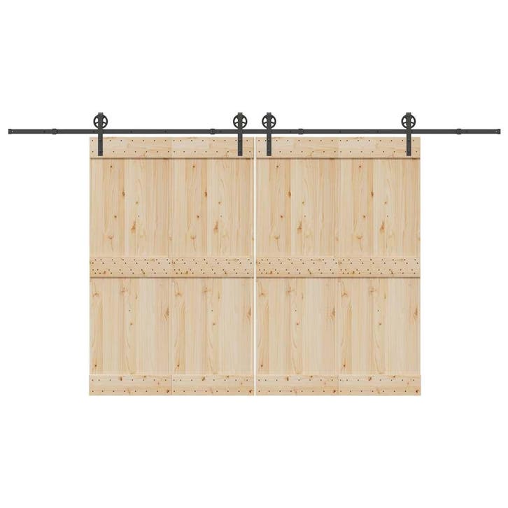 vidaXL Doos met onderdelen voor schuifdeur 400 cm staal, Doe-het-zelf en Bouw, Hang- en Sluitwerk, Nieuw, Verzenden
