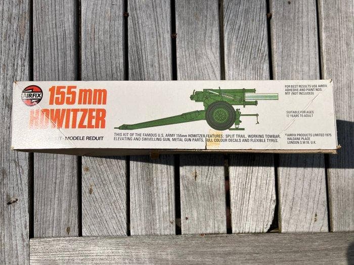 Airfix - Speelgoed bouwpakket 155 mm Howitzer - 1970-1980 -, Kinderen en Baby's, Speelgoed | Overig