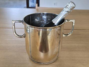 20th century silverplated champagne cooler - Champagne