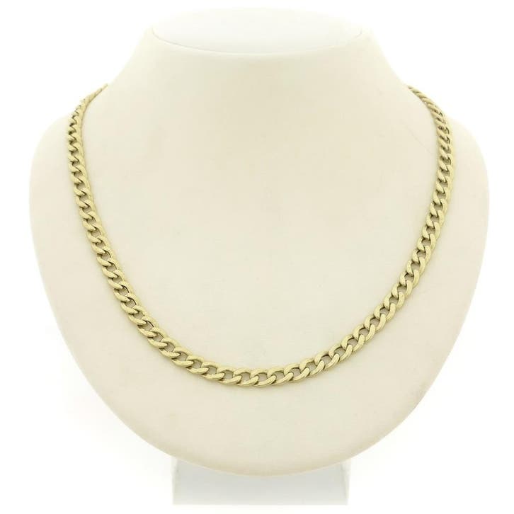 Gouden robuuste gourmetschakel ketting, Bijoux, Sacs & Beauté, Colliers, Enlèvement ou Envoi