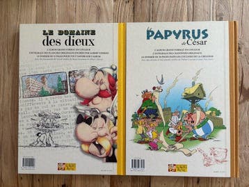 Astérix - Le Domaine des dieux + Le Papyrus de César - 2x C, Livres, BD