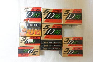 TDK, Maxell - D60 - D90 - UE Lege audiocassette