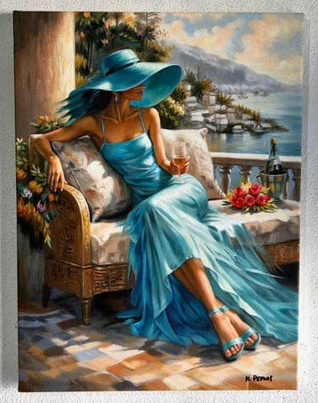 M. Perone (1982) - Sulla terrazza d’azzurro