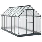 vidaXL Tuin Serre met de deur Antracietkleurig 183,5 x 423,5, Verzenden