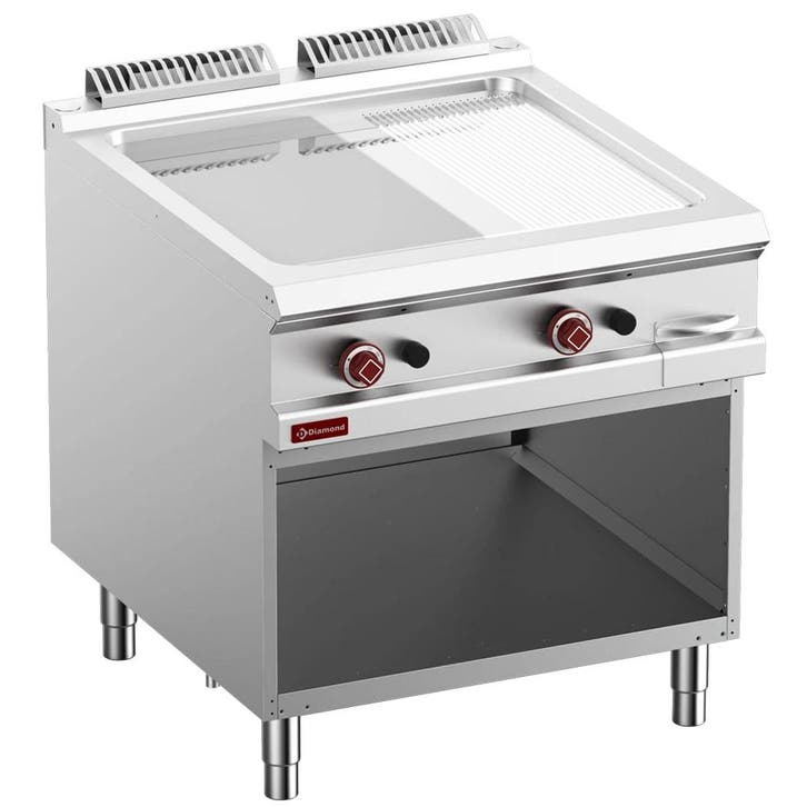 Bak-/Grillplaat | OPTIMA 900 | Gas | Glad/Gegroefd, Zakelijke goederen, Horeca | Keukenapparatuur, Nieuw in verpakking, Verzenden