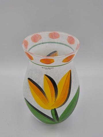 Kosta Boda - Ulrica Hydman-Vallien - Flesvaas - Tulipa -