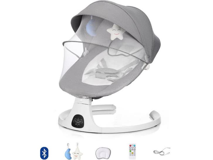 HeppieBabie Elektrische Wipstoel - Babyschommel - Muziek en, Kinderen en Baby's, Kinderstoelen, Nieuw, Verzenden