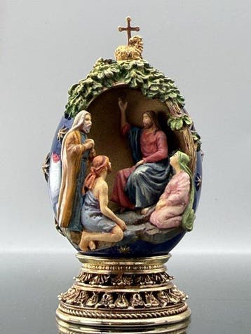 Fabergé ei - House of Faberge 24 Karat Gold Plated Imperial, Antiek en Kunst