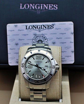 Longines - Hydroconquest - L3.640.4 Swiss Silver Dial Watch