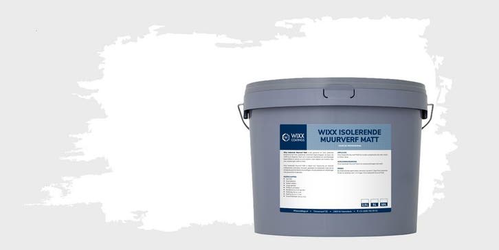 Wixx Isolerende Muurverf Matt Wit 2.5L, Bricolage & Construction, Peinture, Vernis & Laque, Envoi