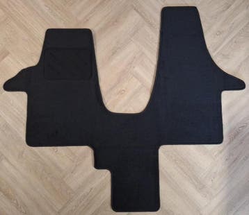 Cabinemat Volkswagen T5 en T6 Zwart op maat gemaakt, Verzenden
