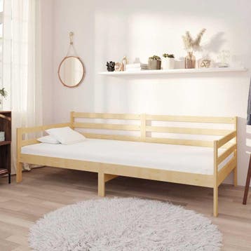 vidaXL Slaapbank massief grenenhout 90x200 cm, Verzenden