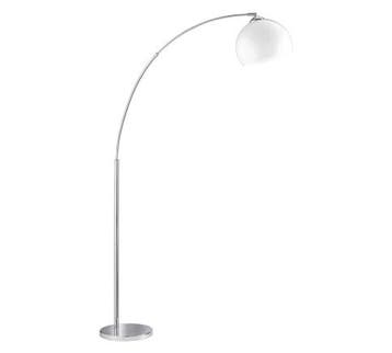 Trio BRASILIA vloerlamp | E27 Fitting | chroom met wit | 30, Huis en Inrichting, Verzenden, Nieuw