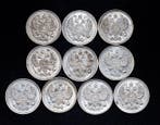 Rusland. Nicholas II. 10 Kopecks 10x 1914/1915 (Zonder