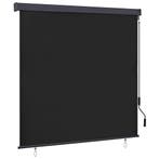 vidaXL Rolgordijn Antracietkleurig 180 x 250 cm Stof en, Verzenden